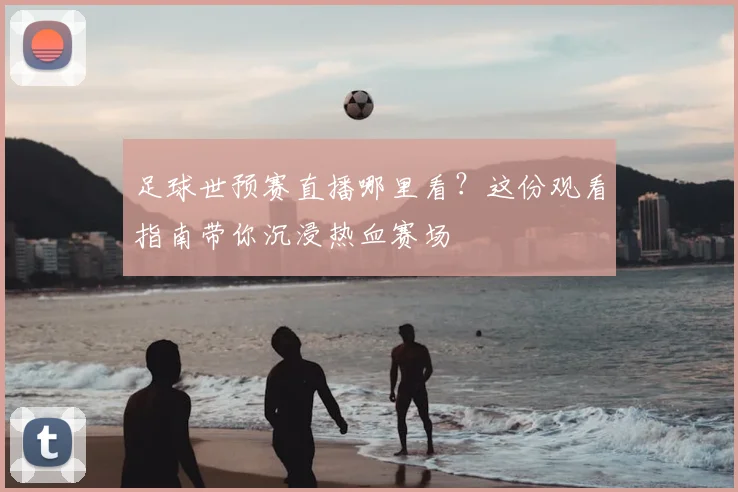 足球世预赛直播哪里看?这份观看指南带你沉浸热血赛场